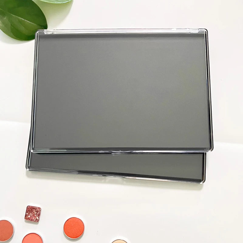 2-Piece XL Magnetic Eyeshadow Palette Set with Clear Lid & Metal Stickers
