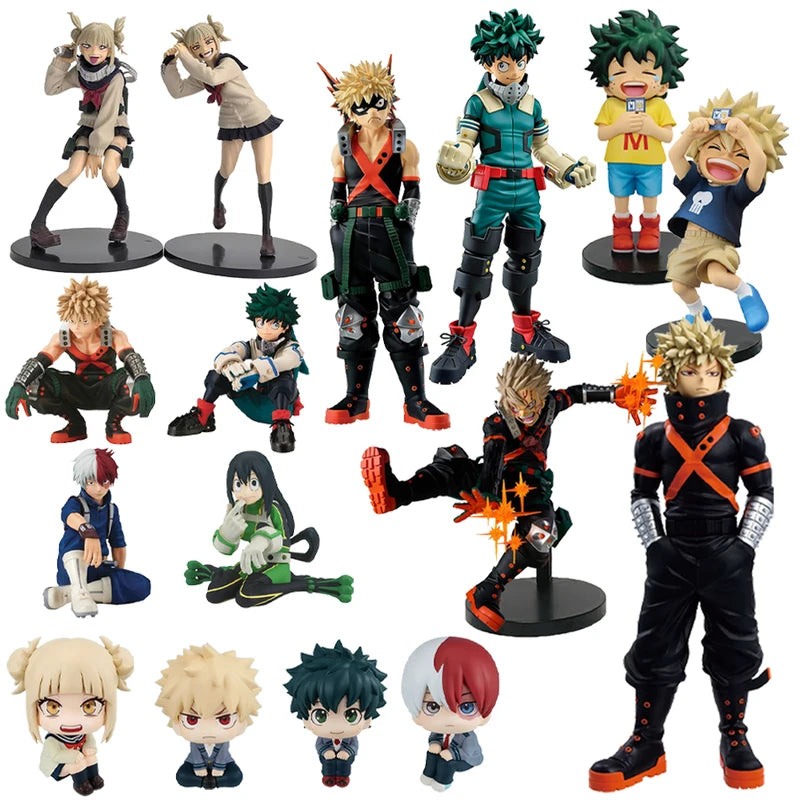 Anime Action Figurine Toga Bakugou Midoriya PVC Collectible Model Toy