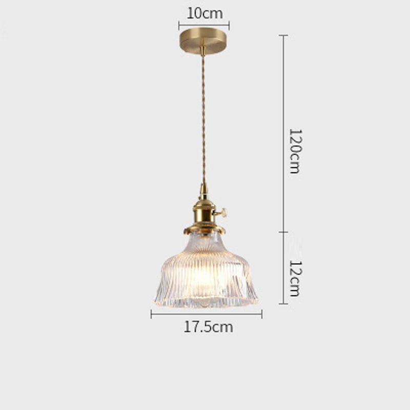 Modern Glass Pendant Light for Kitchen and Dining Room - LED Chandelier for Bedroom & Cafe