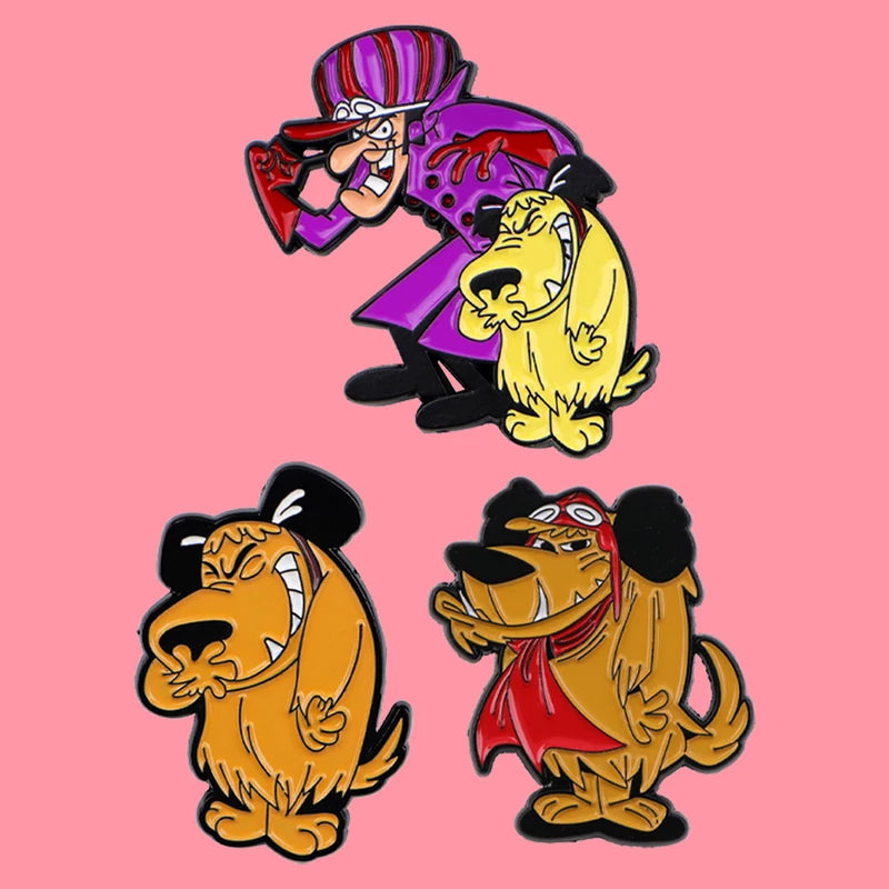 Funny Orange Dogs Enamel Pins Cartoon Animal Brooch Women’s Backpack Accessories