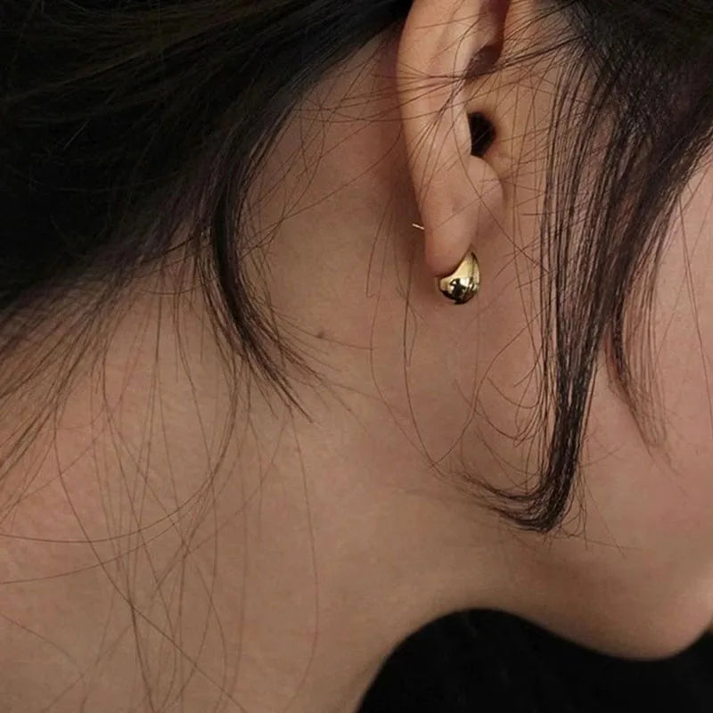 Sterling Silver Water Drop Earrings for Women Minimalist Trendy Jewelry Gift