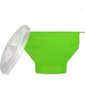 Silicone Microwave Popcorn Maker Bowl with Lid - Collapsible & Easy to Use