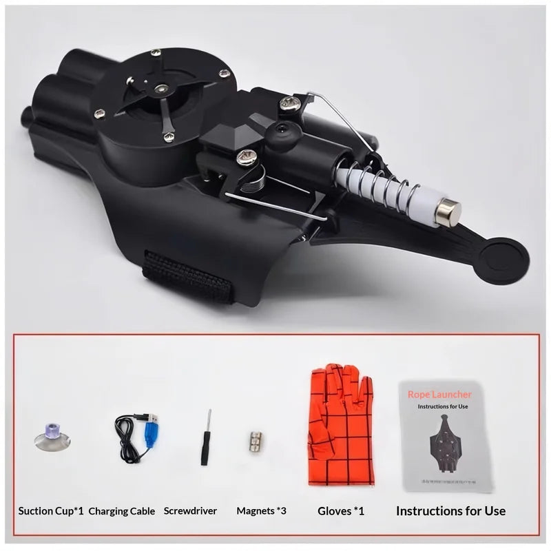 Auto Retractable Web Shooter Wrist Toy for Role Play and Cosplay