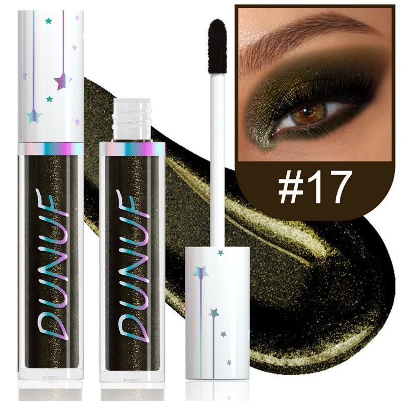 24-Color Liquid Eyeshadow Stick Metallic Glitter Waterproof Stage Makeup