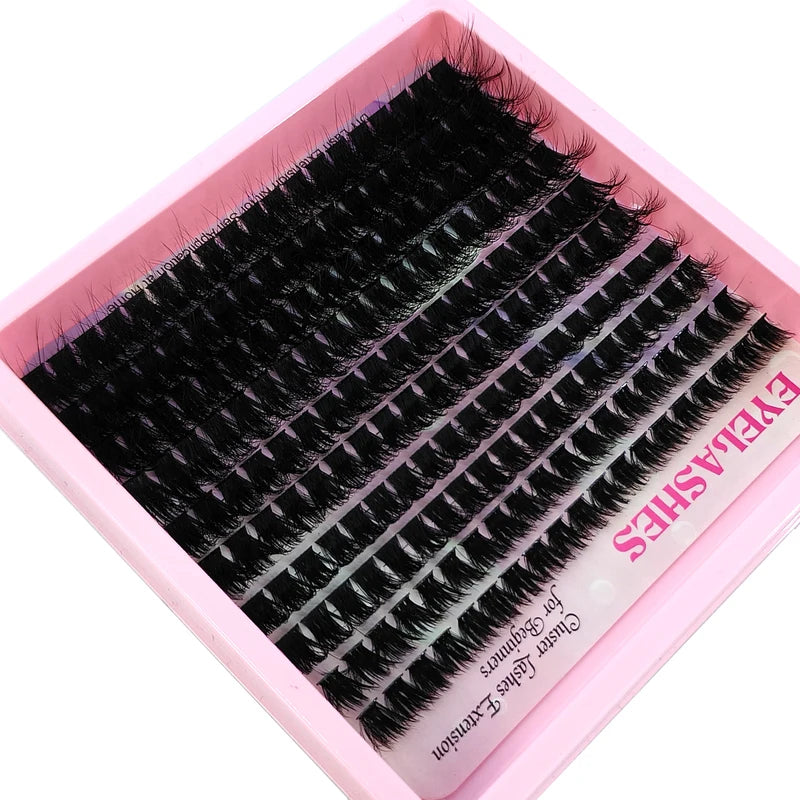 Fluffy Lash Clusters 10-18mm DIY Eyelash Extensions — Mixed Styles & Curl Options