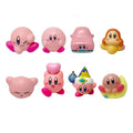 8-Piece Kirby Anime Action Figures Set, Cute Cartoon Pink Mini Collectible Toys for Kids