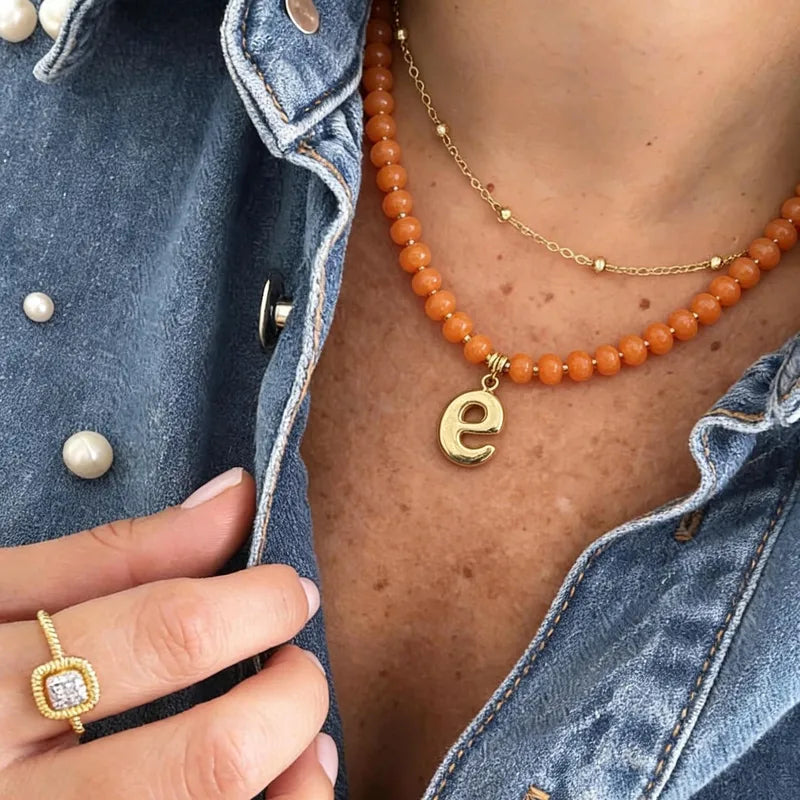 Bohemian Rainbow Beaded Choker Necklace Personalized Handmade Women’s Jewelry