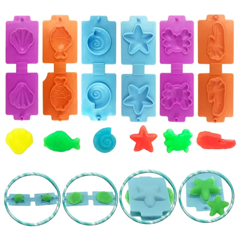 Kids Dough Clay Tools Kit Modeling Accessories Animal Cutters & Rolling Pin