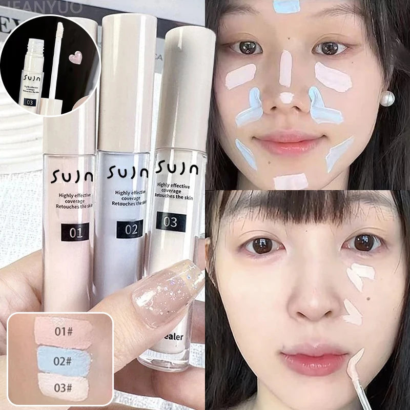 Brightening Long-Lasting Liquid Concealer for Face & Contour - Full Coverage & Hydrating