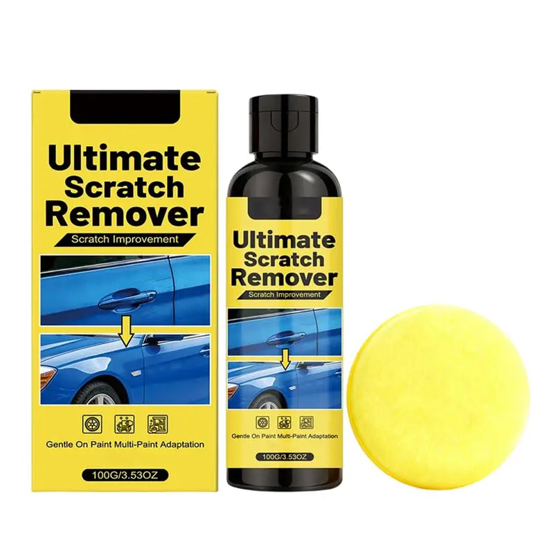 Car Scratch Removal Wax Kit - Deep & Light Scratch Repair with Sponge