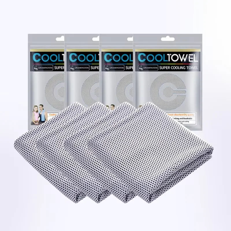 4-Pack Cooling Towels 35.4x11.8 Inches Soft Breathable Sports Towels for Outdoor Gym Yoga Camping Fitness Running