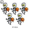 Halloween Balloon Decorations Black Spider Skull Skeleton Party Supplies