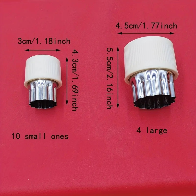 Stainless Steel Vegetable & Fruit Shaping Cutter Mold Set for Salad and Garnishes
