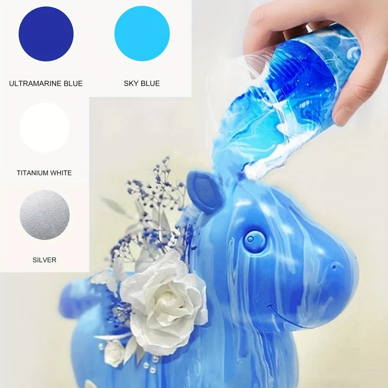 100ml Fluid Acrylic Paints for DIY Art & Crafts - Multiple Colors