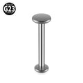Titanium Labret Piercing Jewelry 14G Flat Internal Thread Tongue Barbell Set