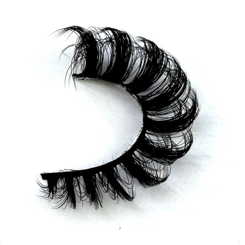 False Eyelashes 5 Pairs Wispy Natural Cross 3D Cat Eye Fluffy Makeup Accessories