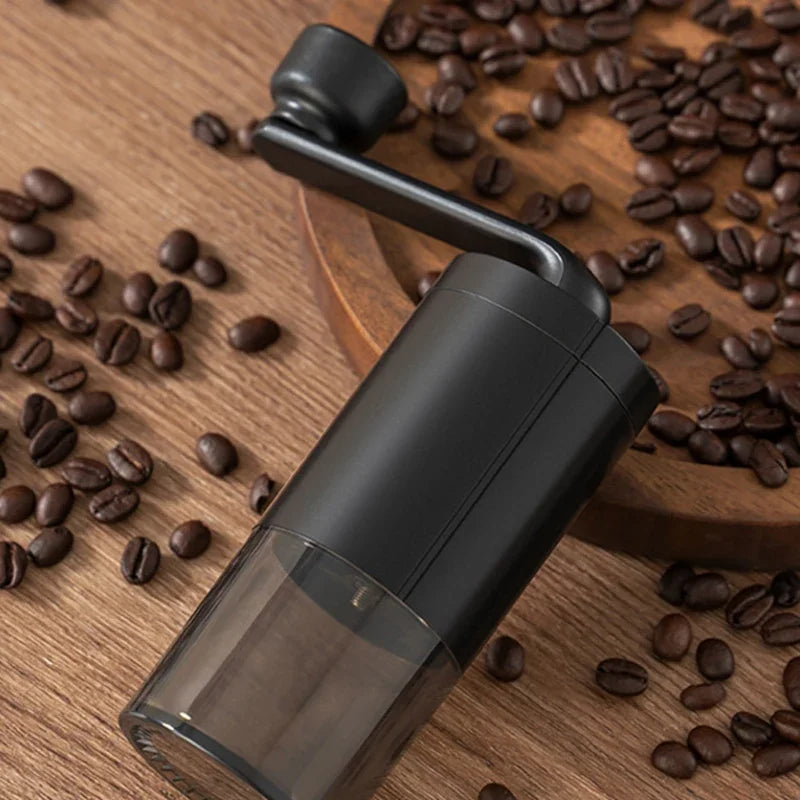Portable Manual Coffee Grinder Hand Crank Adjustable Bean Mill for Home & Travel