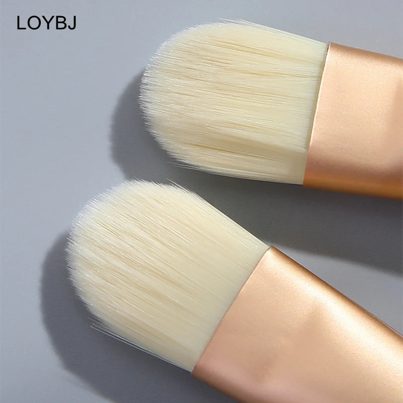 Facial Mask Brush Set - Soft Fiber, Wooden Handle, Portable Makeup Tools