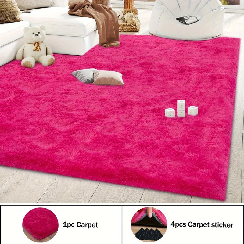 Luxury Plush Non-Slip Shaggy Rug for Living Room & Bedroom – Multiple Sizes