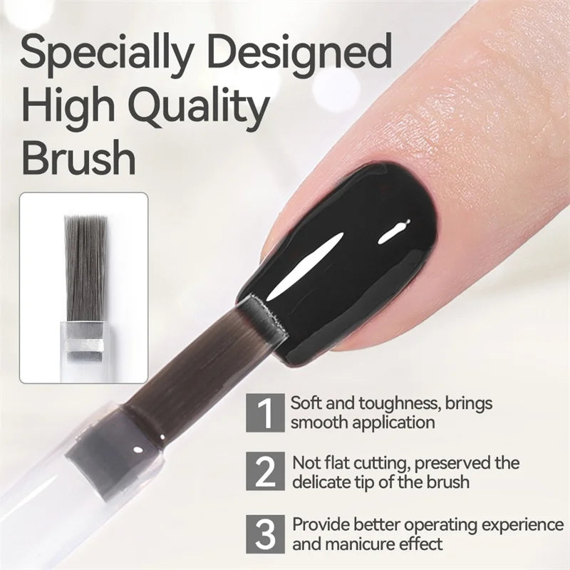 10ml Matte Top Coat Nail Gel - No Wipe Base & Top Coat for Long-Lasting Manicure