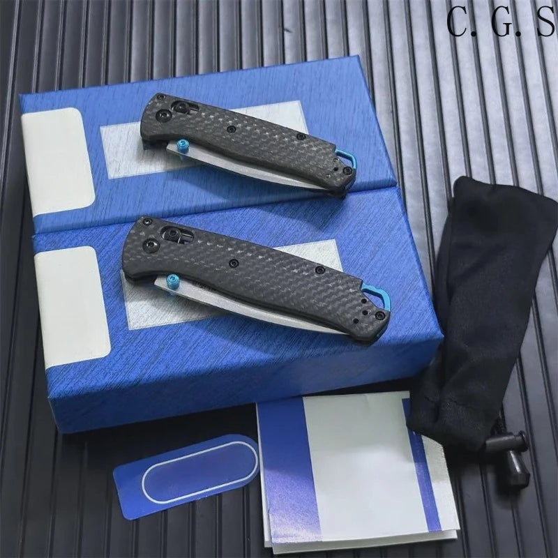 Multi-Function Outdoor Folding Pocket Knife with Carbon Fiber or Damascus Handle