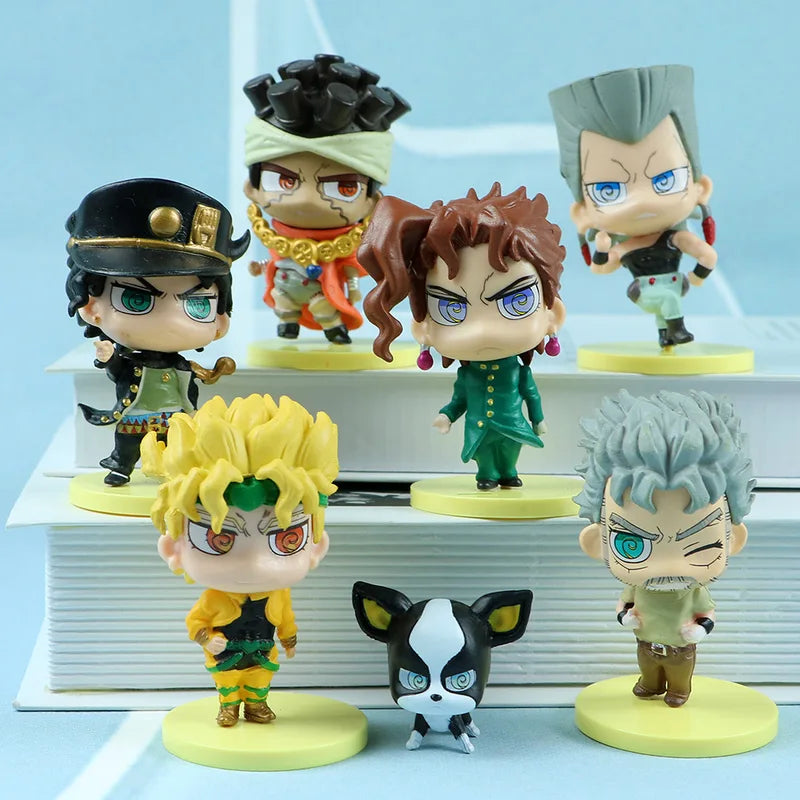7-Piece JoJo's Bizarre Adventure Action Figure Toy Set - Cute Collectible Figures