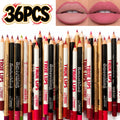 36-Color Matte Lip Liner Set Waterproof Velvet Lip Pencils for Women