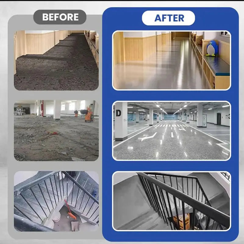 High-Gloss Marble Effect Epoxy Floor Paint - Waterproof, Non-Slip Indoor & Outdoor Coating