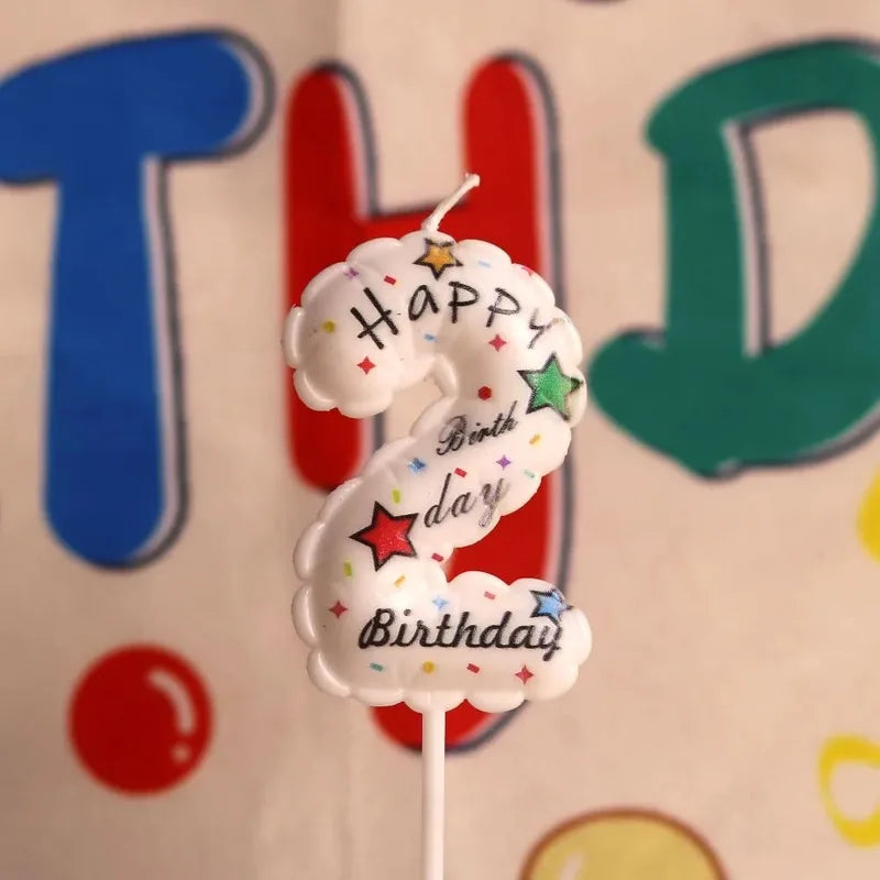 Birthday Balloon Digital Candle Plugin for Cake Decoration - Party Supplies