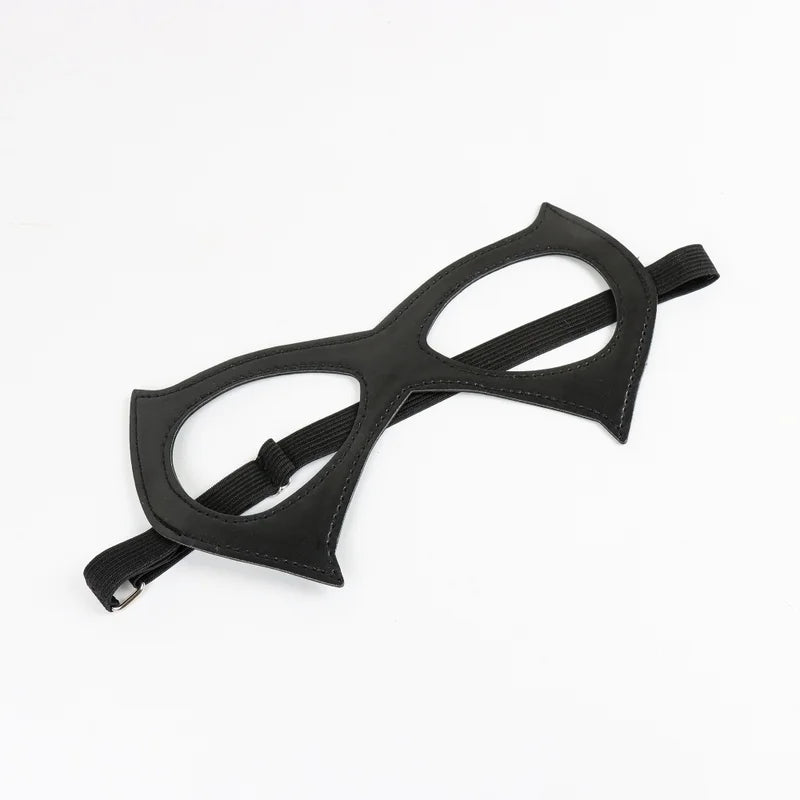 Catwoman Mask Cosplay Leather Mask for Women & Girls Halloween Party