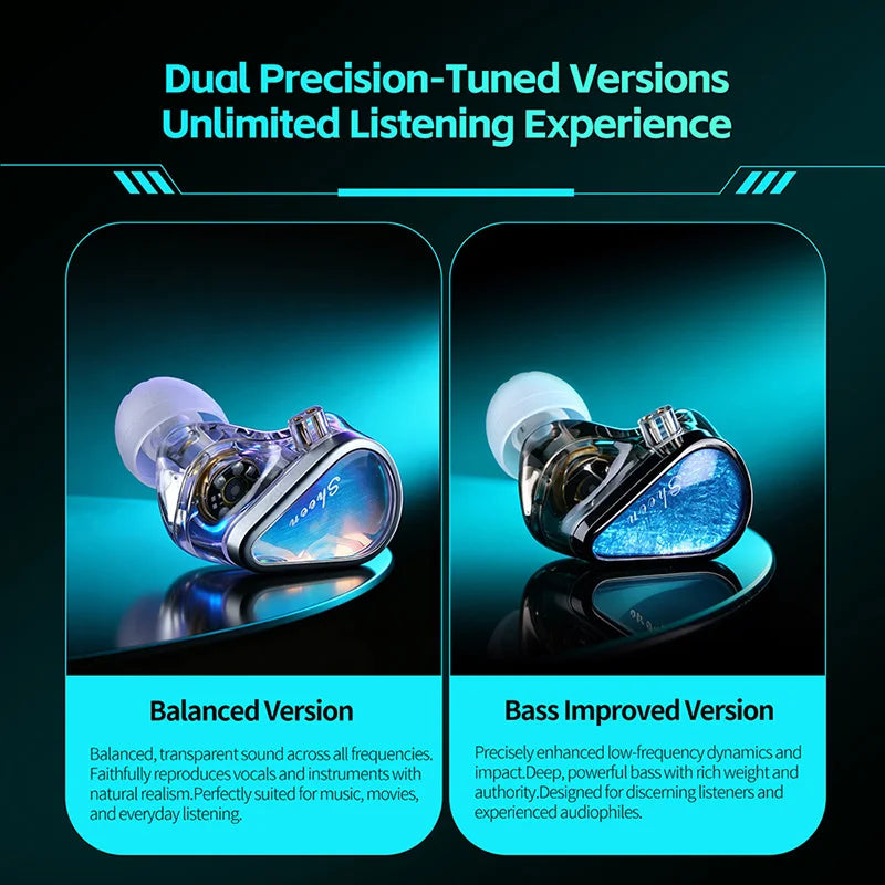 In-Ear Gaming Earphones with Dual Dynamic Drivers, Noise Cancellation & DSP Chip