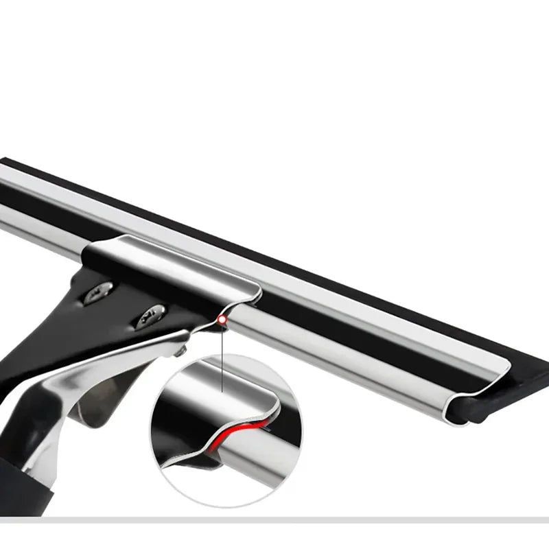 Glass Cleaning Squeegee with Rubber Blade for Windows Shower Bathroom Car - 25/30/35/40cm