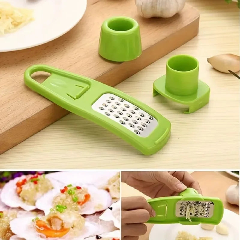 Mini Garlic Grinder and Peeling Machine - Portable Multi-Functional Kitchen Tool