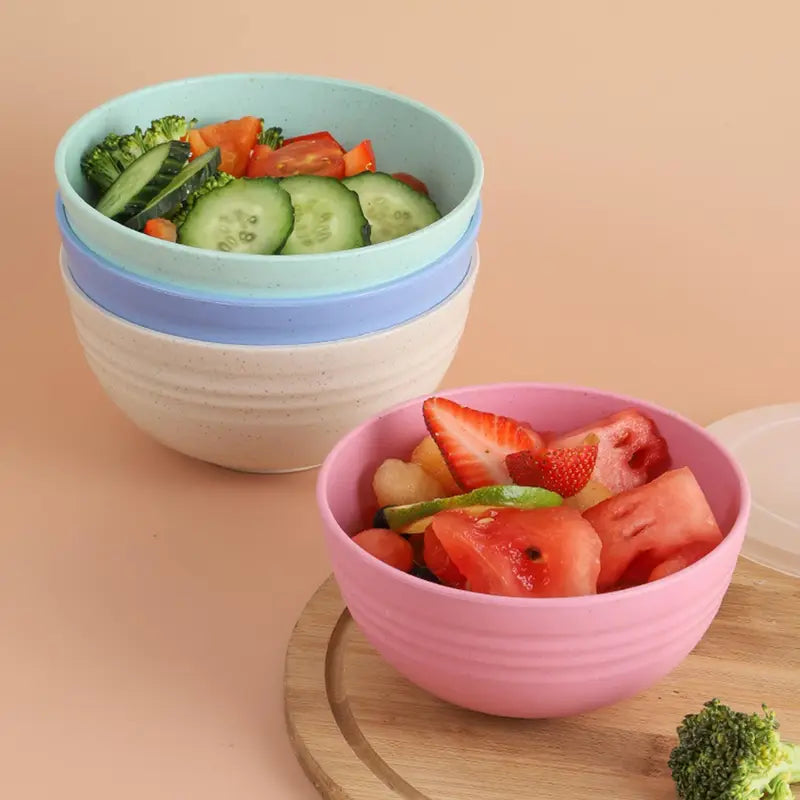 4-Piece Non-Fragile Grain Bowl Set - 24 Oz Microwave & Dishwasher Safe