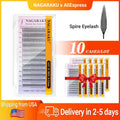 Premade Spire Eyelash Extensions 10 Cases Fluttering Anime Effect False Lashes