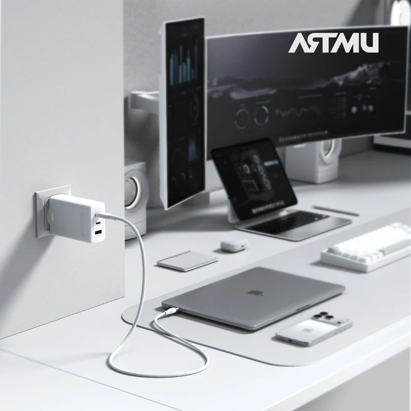 GaN Fast Charger 100W USB-C Wall Adapter for Mobile Devices & Laptops