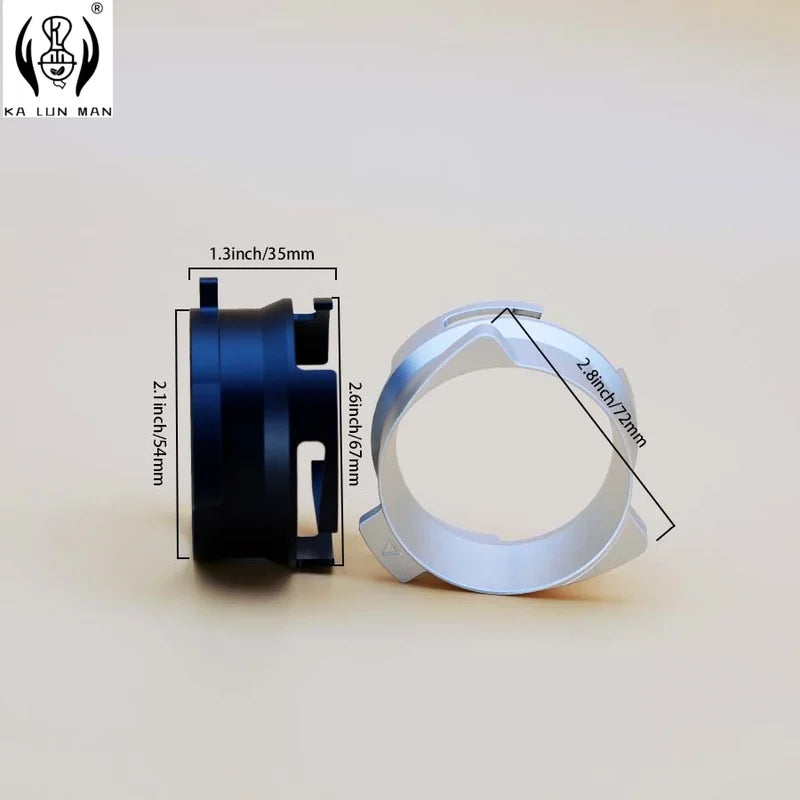 Rotatable Aluminum Alloy Coffee Garnish Ring for Espresso Portafilter