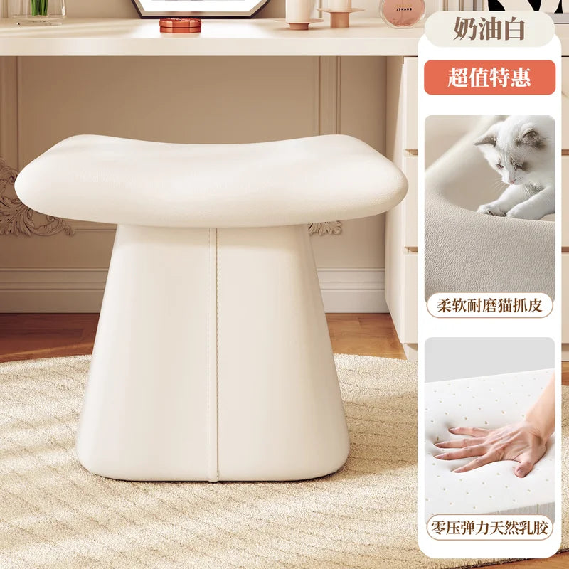 Pea-Shaped Soft Stool - Space-Saving, Skin-Friendly, Multi-Use Seat