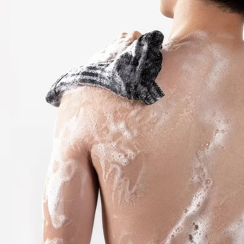 Japanese Exfoliating Washcloth Nylon Back Scrubber for Body Shower Cleansing