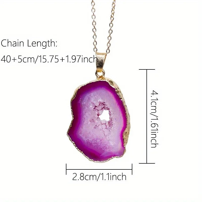 Natural Healing Crystal Quartz Chakra Pendant Necklace for Women