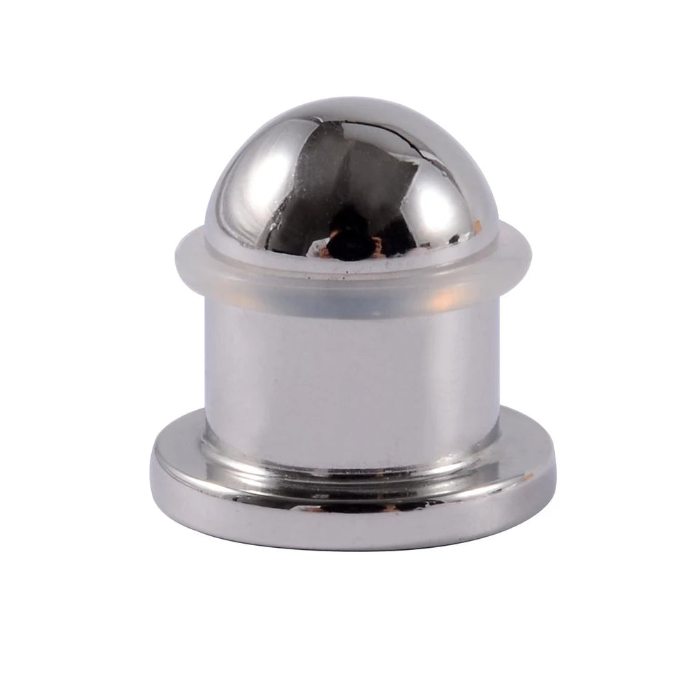 1/19pcs Surgical Steel Mirror Face Ear Plugs Tunnels Body Piercing Jewelry