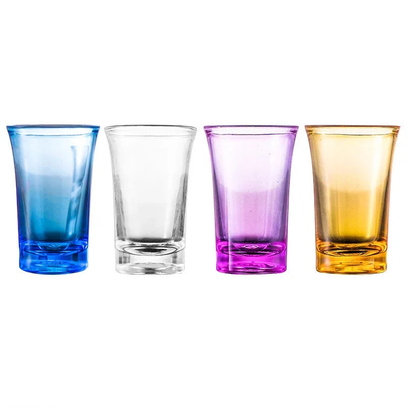 6pcs Plastic Shot Glasses for Spirits & Cocktail Party Bar Wedding Drinkware
