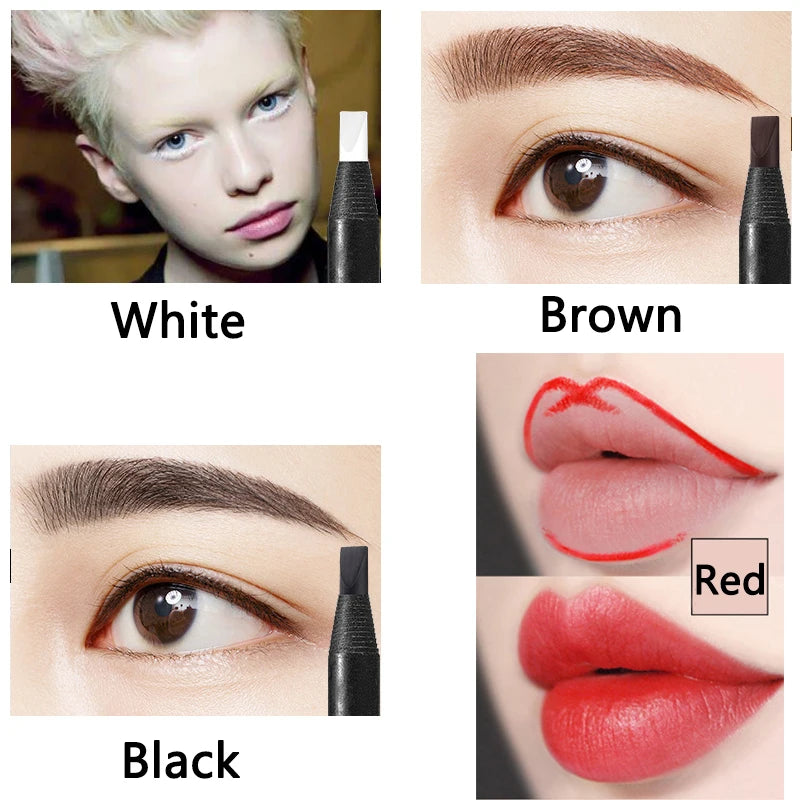 Waterproof Microblading Eyebrow Pen - Long-Lasting Eye & Lip Makeup Supplies