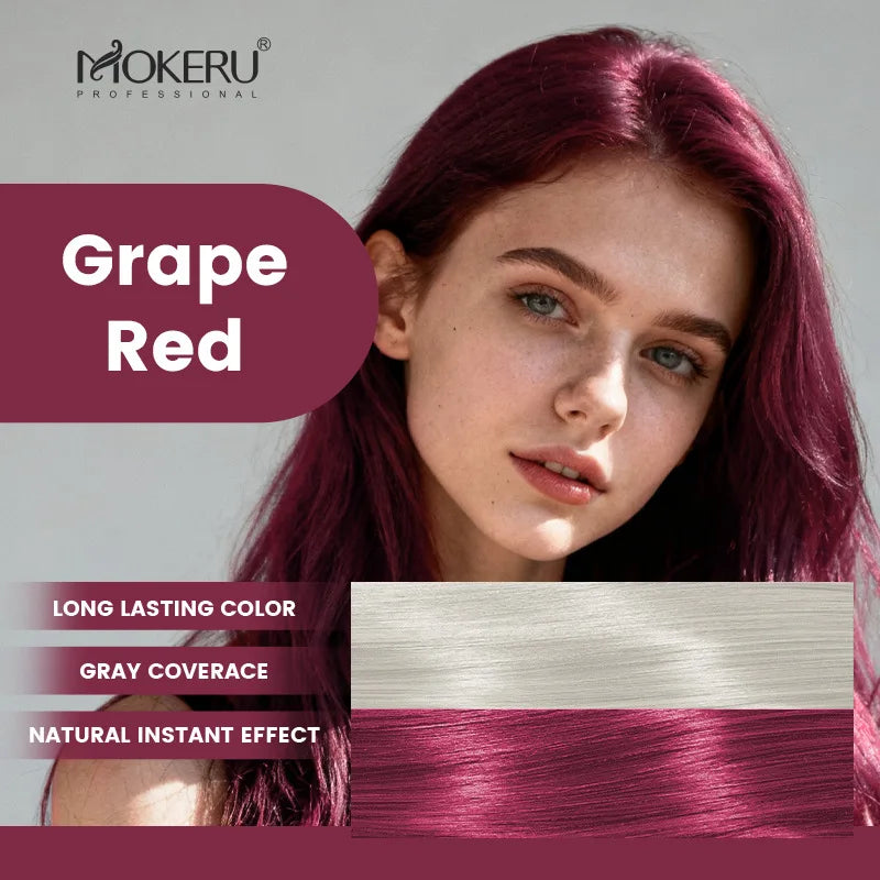 Organic Argan Oil Hair Dye Shampoo for Gray Hair - Long Lasting Color