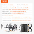 Bike Cargo Trailer 160 lbs Capacity Foldable Bicycle Wagon with 16-Inch Wheels