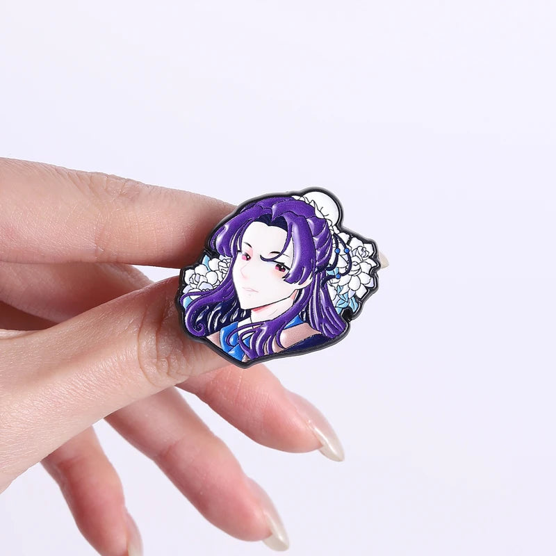 Maomao Anime Brooch Enamel Pins Cute Japanese Cartoon Character Gift for Fans