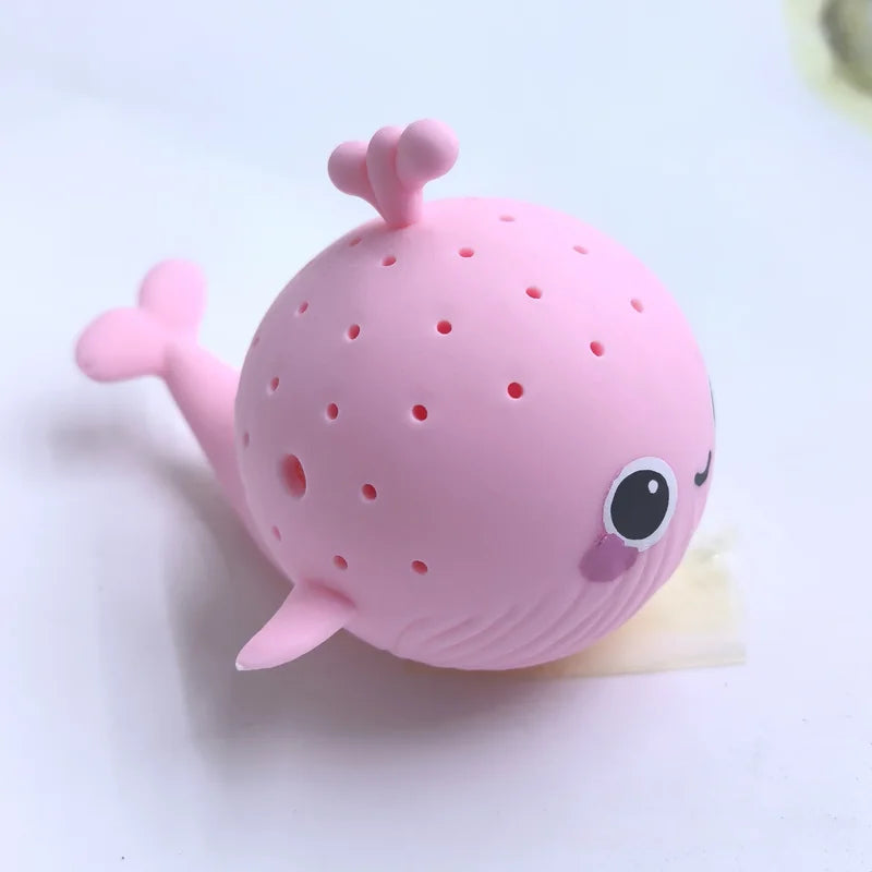 Baby Bath Toys Water Absorbing Whale Squishy Stress Relief Play Water Toy for Children