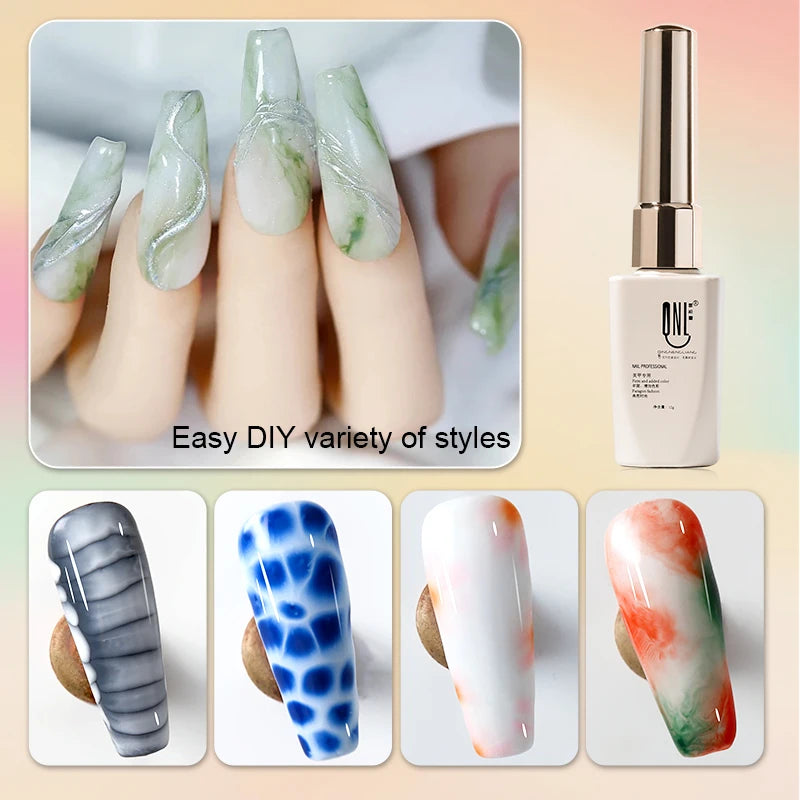 Clear Blooming Gel Polish 12ml UV LED Soak Off Nail Art Semi Permanent