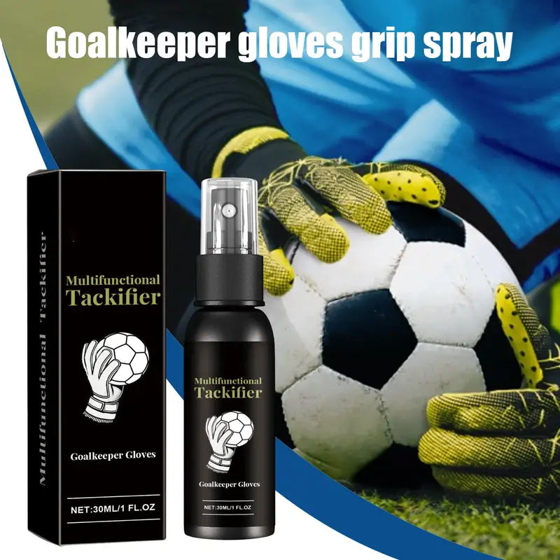 Football Goalkeeper Grip Spray 30ml – Safe, Harmless, Enhances Glove Grip