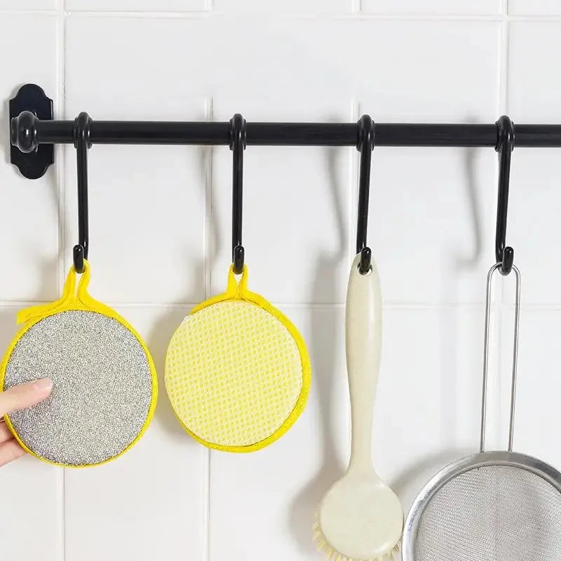 Double-Sided Kitchen Scrub Sponges - Reusable Dishwashing Pads, 10/20/50 pcs